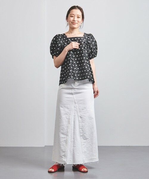 UNITED ARROWS>フラワー ジャカード ブラウス B† (シャツ・ブラウス UNITED ARROWS>フラワー ジャカード ブラウス B† (シャツ・ブラウス