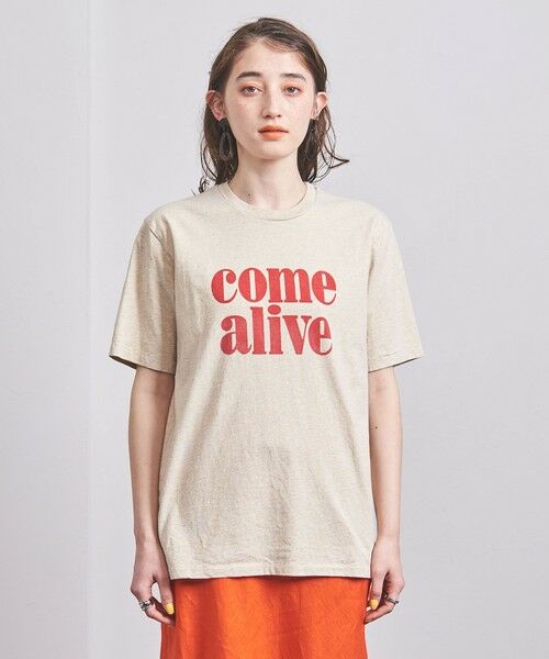 UNITED ARROWS / ユナイテッドアローズ カットソー | ＜MIXTA（ミクスタ）＞COME ALIVE Tシャツ NATURAL | 詳細1