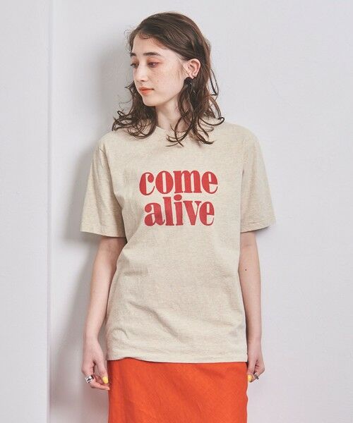 UNITED ARROWS / ユナイテッドアローズ カットソー | ＜MIXTA（ミクスタ）＞COME ALIVE Tシャツ NATURAL | 詳細4