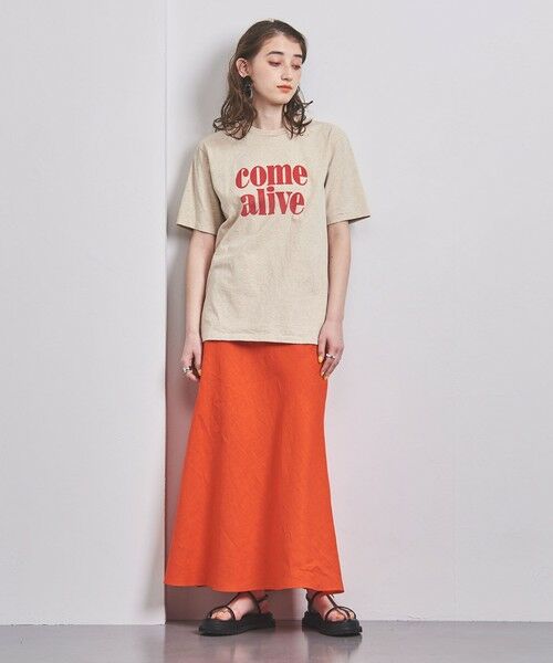 UNITED ARROWS / ユナイテッドアローズ カットソー | ＜MIXTA（ミクスタ）＞COME ALIVE Tシャツ NATURAL | 詳細5