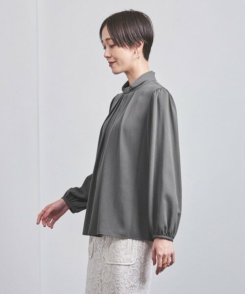 クボリュー シャツ ブラウス <UNITED ARROWS>タック パフスリーブ ...