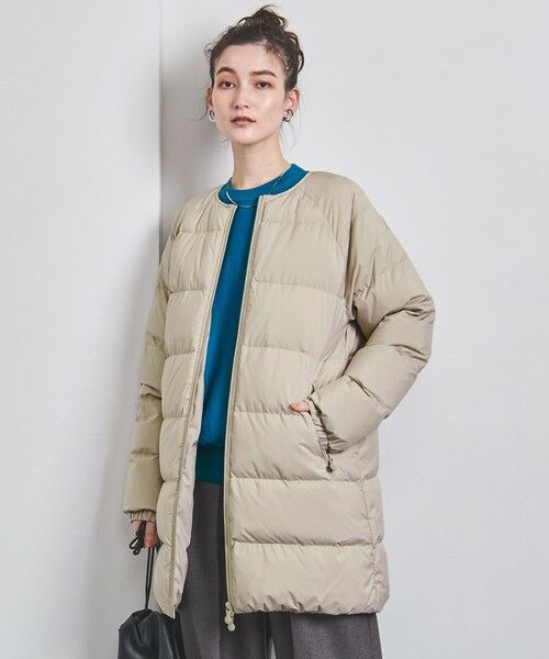 ＜UNITED ARROWS＞リバー ジャケット LT.GRAY W† ロングコート 安い購入 海外限定