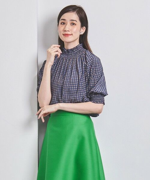 UNITED ARROWS / ユナイテッドアローズ シャツ・ブラウス | シャーリング ハイネック ショートスリーブブラウス | 詳細21
