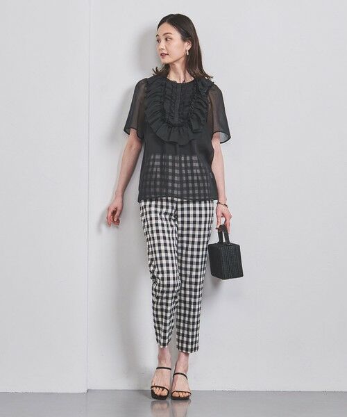 UNITED ARROWS / ユナイテッドアローズ シャツ・ブラウス | LUXURY オーガンジー フリル ブラウス | 詳細3