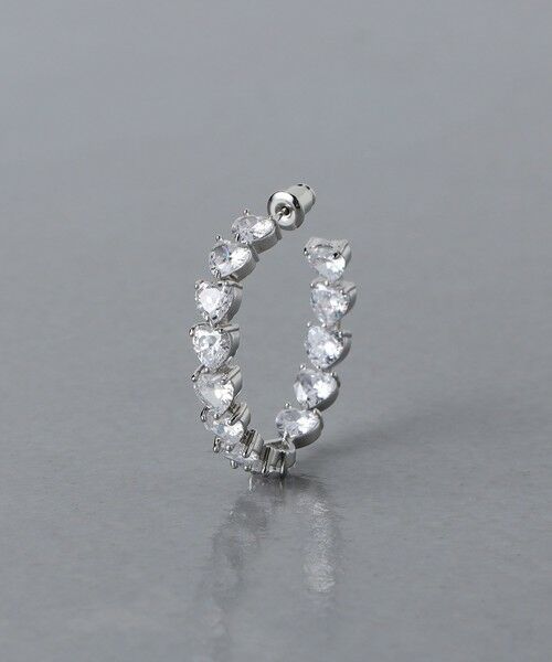 UNITED ARROWS / ユナイテッドアローズ ピアス・イヤリング | ハートビジュー フープピアス M RPSP | 詳細1