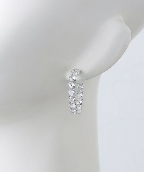 UNITED ARROWS / ユナイテッドアローズ ピアス・イヤリング | ハートビジュー フープピアス M RPSP | 詳細5