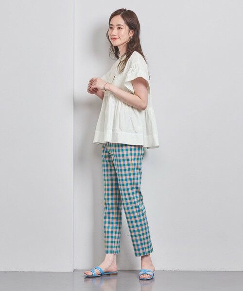UNITED ARROWS / ユナイテッドアローズ シャツ・ブラウス | タフタ ステッチ ペプラム ブラウス | 詳細10