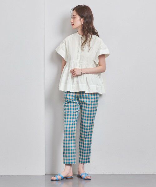 UNITED ARROWS / ユナイテッドアローズ シャツ・ブラウス | タフタ ステッチ ペプラム ブラウス | 詳細11