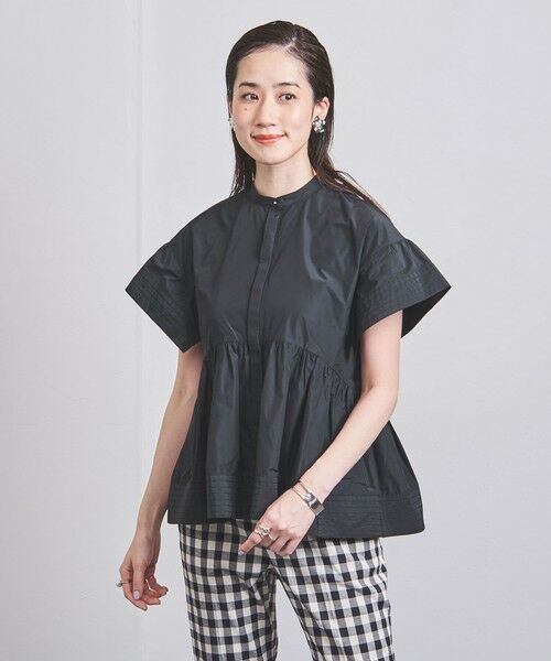 UNITED ARROWS / ユナイテッドアローズ シャツ・ブラウス | タフタ ステッチ ペプラム ブラウス | 詳細18