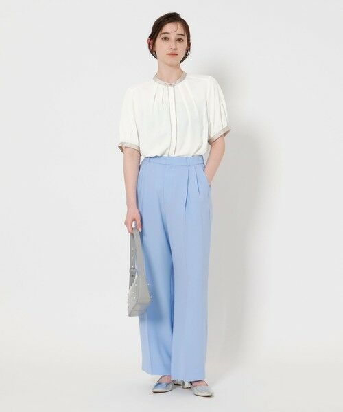 UNITED ARROWS ブラウス シャツ バイカラー パイピング