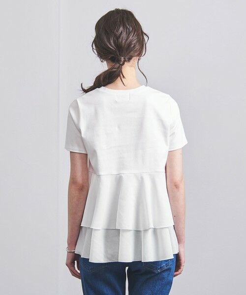UNITED ARROWS / ユナイテッドアローズ カットソー | イレギュラーティアード コンビ Tシャツ | 詳細3