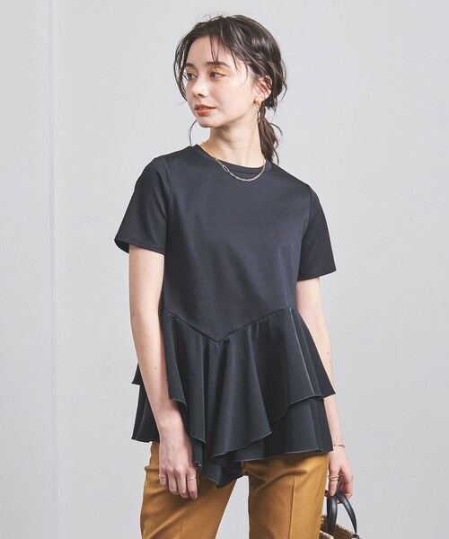 UNITED ARROWS / ユナイテッドアローズ カットソー | イレギュラーティアード コンビ Tシャツ | 詳細21