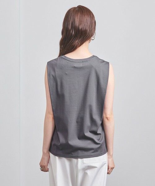 UNITED ARROWS / ユナイテッドアローズ カットソー | コットン タックノースリーブ カットソー | 詳細3