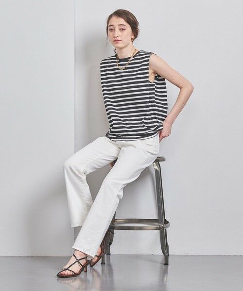 UNITED ARROWS / ユナイテッドアローズ カットソー | コットン タックノースリーブ カットソー | 詳細24