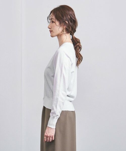 UNITED ARROWS / ユナイテッドアローズ カーディガン・ボレロ | コットン 16G Vネック カーディガン | 詳細2