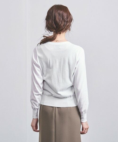 UNITED ARROWS / ユナイテッドアローズ カーディガン・ボレロ | コットン 16G Vネック カーディガン | 詳細3