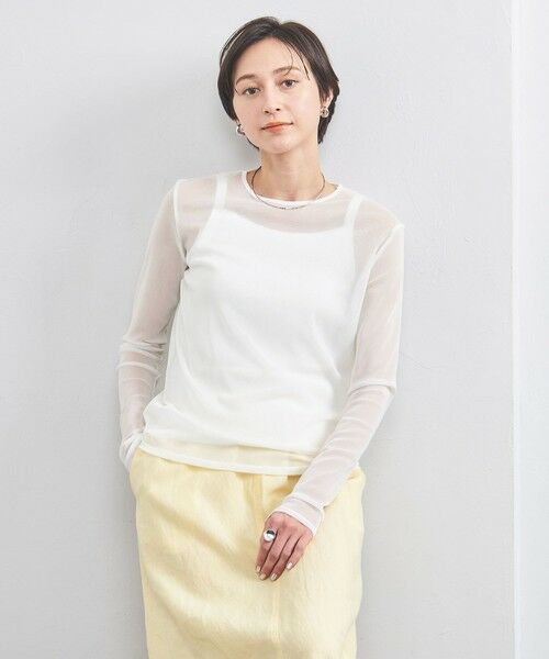 UNITED ARROWS / ユナイテッドアローズ カットソー | チュール ジャージー カットソー | 詳細1