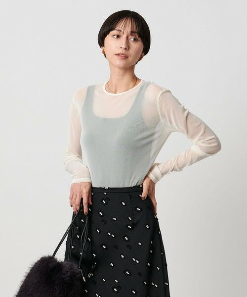 UNITED ARROWS / ユナイテッドアローズ カットソー | チュール ジャージー カットソー | 詳細3
