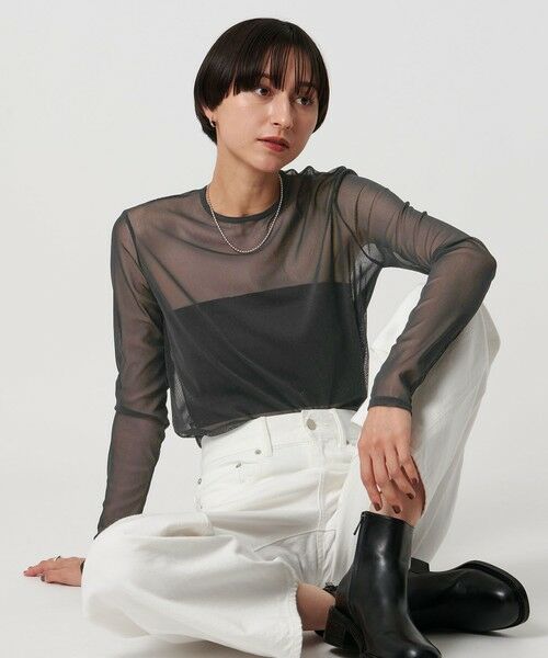 UNITED ARROWS / ユナイテッドアローズ カットソー | チュール ジャージー カットソー | 詳細6