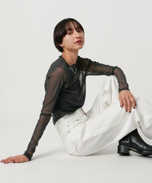 UNITED ARROWS / ユナイテッドアローズ カットソー | チュール ジャージー カットソー | 詳細7