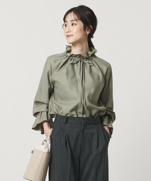 UNITED ARROWS / ユナイテッドアローズ シャツ・ブラウス | フリルカラー フレアスリーブ ブラウス | 詳細12