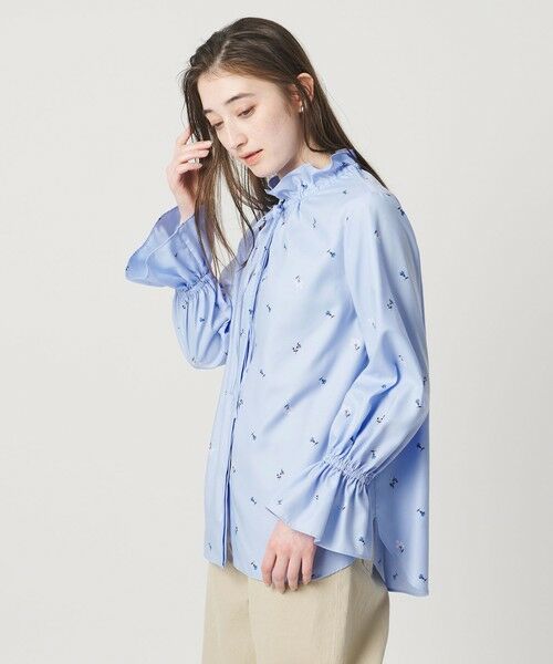 UNITED ARROWS / ユナイテッドアローズ シャツ・ブラウス | フリルカラー フレアスリーブ ブラウス | 詳細1