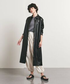 ＜TO UNITED ARROWS＞フェイクレザー ワンピース