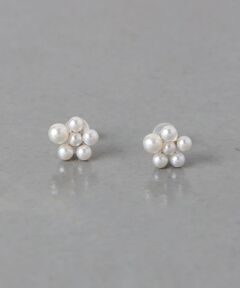 ＜les bonbon＞フラワー パール ピアス