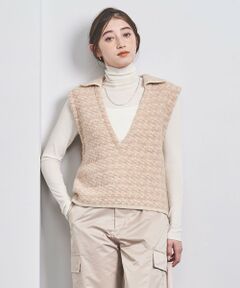 UNITED ARROWS / ユナイテッドアローズ ニット・セーター | ポップヤーン ツイード ニットベスト