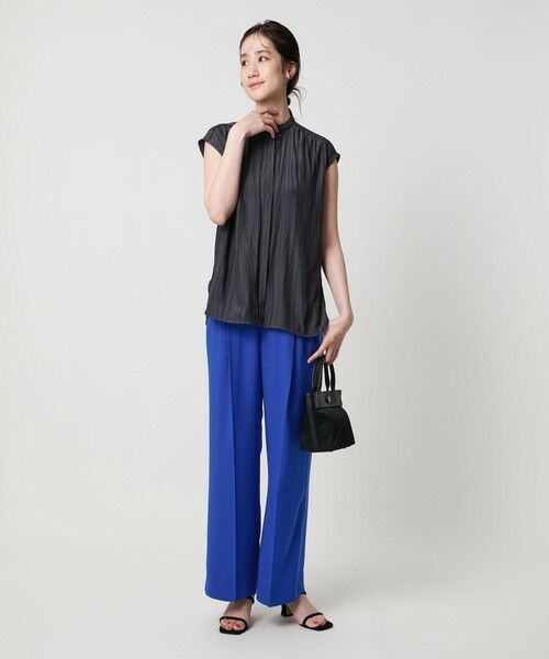 UNITED ARROWS / ユナイテッドアローズ スラックス・ドレスパンツ | ポリエステル 2タック ワイドパンツ | 詳細20