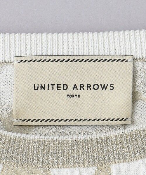 UNITED ARROWS / ユナイテッドアローズ ニット・セーター | メタリック ジャカード クルーネックニット | 詳細18