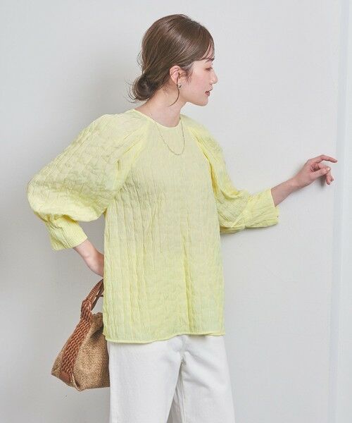 セール】 シャーリング パフスリーブ ブラウス （シャツ・ブラウス  