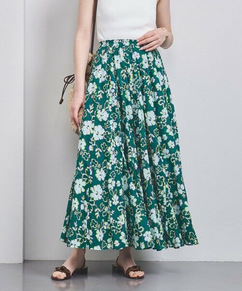 マリハ フラワー プリント ロング スカート 月影のスカート