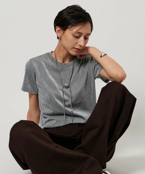 UNITED ARROWS / ユナイテッドアローズ Tシャツ | ラメ Tシャツ | 詳細16
