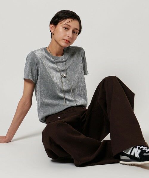 UNITED ARROWS / ユナイテッドアローズ Tシャツ | ラメ Tシャツ | 詳細17