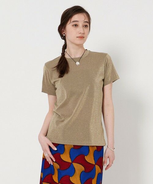 UNITED ARROWS/ユナイテッドアローズ ラメ Tシャツ NATURAL FREE UNITED ARROWS/ユナイテッドアローズ ラメ Tシャツ NATURAL FREE
