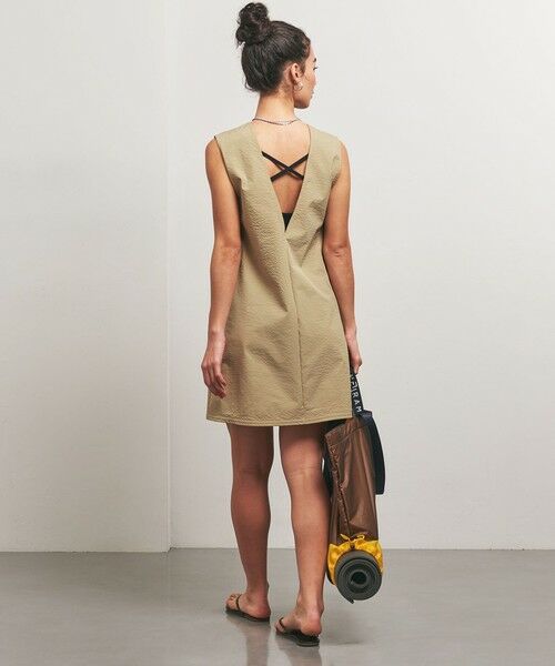 UNITED ARROWS/ユナイテッドアローズ <TO UNITED ARROWS>Vネック ワンピース/ビーチウェア BEIGE FREE UNITED ARROWS/ユナイテッドアローズ <TO UNITED ARROWS>Vネック ワンピース/ビーチウェア BEIGE FREE