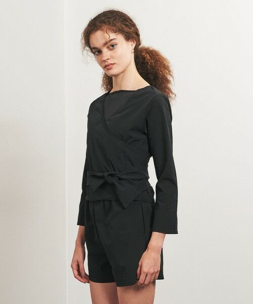 UNITED ARROWS/ユナイテッドアローズ <TO UNITED ARROWS>カシュクール トップ/ラッシュガード BLACK FREE UNITED ARROWS/ユナイテッドアローズ <TO UNITED ARROWS>カシュクール トップ/ラッシュガード BLACK FREE