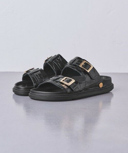 ユナイテッドアローズ　サンダル　24センチ　美品 別注】＜BIRKENSTOCK＞ZURICH ブラック/サンダル （サンダル