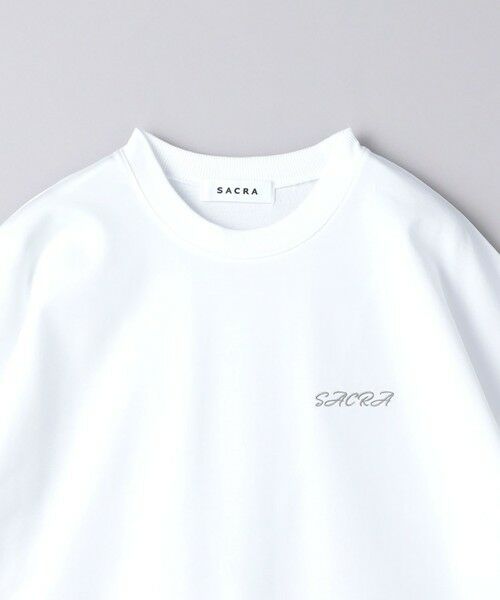 UNITED ARROWS / ユナイテッドアローズ Tシャツ | ＜SACRA＞エンブロイダリー ロゴ Tシャツ | 詳細2