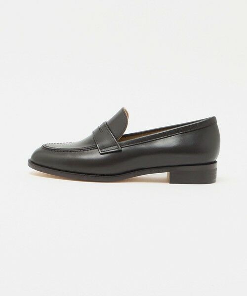 UNITED ARROWS / ユナイテッドアローズ ビジネス・ドレスシューズ | レザー コインローファー(DK.BROWN)