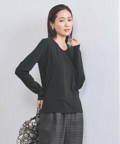 Uネック ロングスリーブ Tシャツ