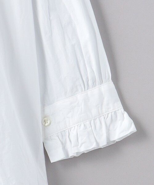 UNITED ARROWS / ユナイテッドアローズ シャツ・ブラウス | ＜dahl’ia＞フリル ロングスリーブ シャツ WHT | 詳細3