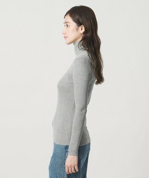 UNITED ARROWS / ユナイテッドアローズ ニット・セーター | シルクリブ タートルネック ニット | 詳細10