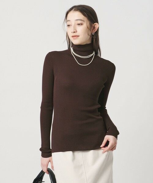UNITED ARROWS / ユナイテッドアローズ ニット・セーター | シルクリブ タートルネック ニット | 詳細24