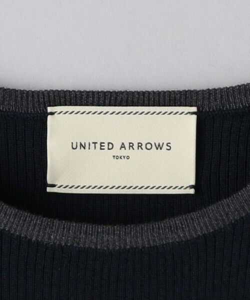 UNITED ARROWS / ユナイテッドアローズ ニット・セーター | W 18G リブ クルーネック ニット | 詳細12