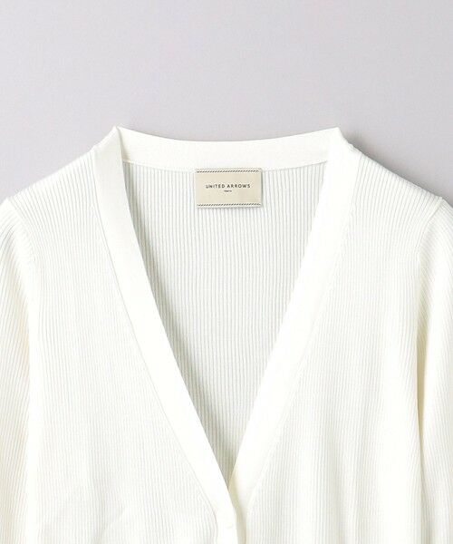 UNITED ARROWS / ユナイテッドアローズ カーディガン・ボレロ | シルクリブ Vネック カーディガン | 詳細6
