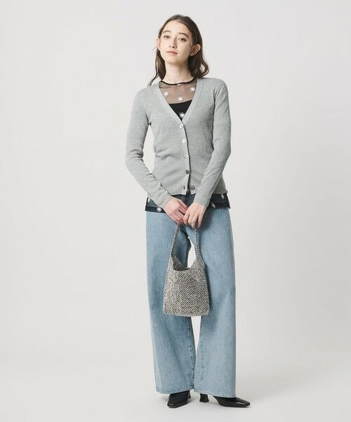 UNITED ARROWS / ユナイテッドアローズ カーディガン・ボレロ | シルクリブ Vネック カーディガン | 詳細12