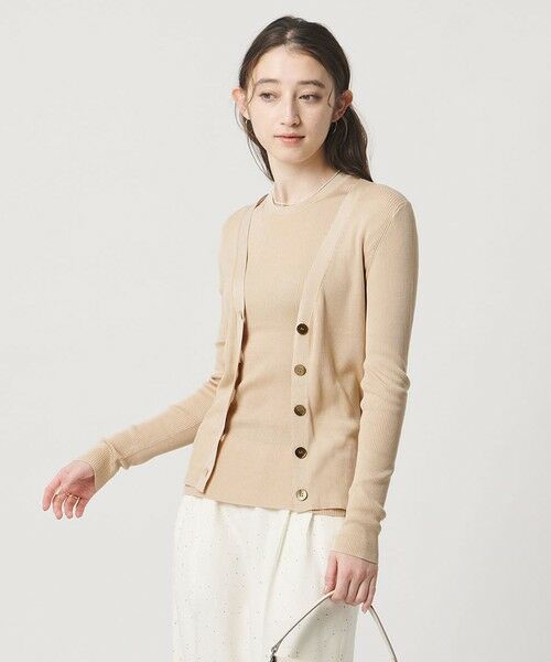 UNITED ARROWS / ユナイテッドアローズ カーディガン・ボレロ | シルクリブ Vネック カーディガン | 詳細13