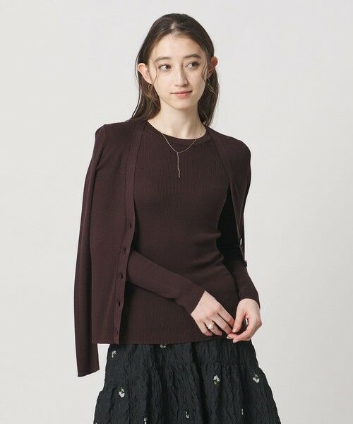 UNITED ARROWS / ユナイテッドアローズ カーディガン・ボレロ | シルクリブ Vネック カーディガン | 詳細17